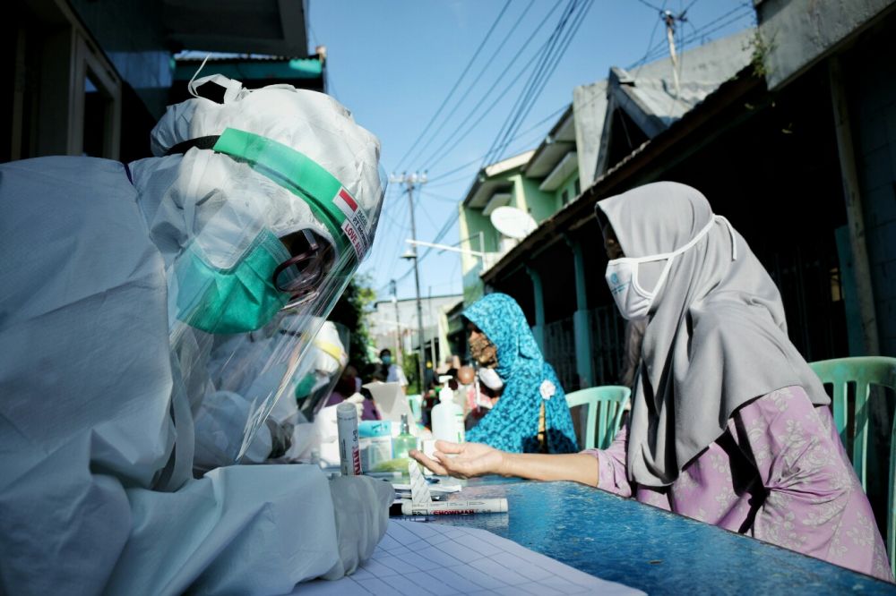 Rapid Test digelar di Gubung Masjid Surabaya (Foto: HMP/Zulfikar)