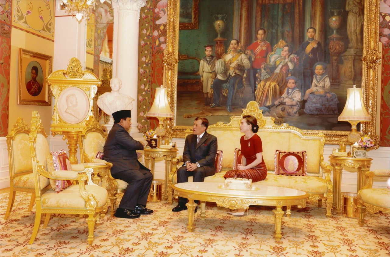Presiden Prabowo Temui Raja dan Ratu Thailand, Awali Kunjungan Resmi di Bangkok