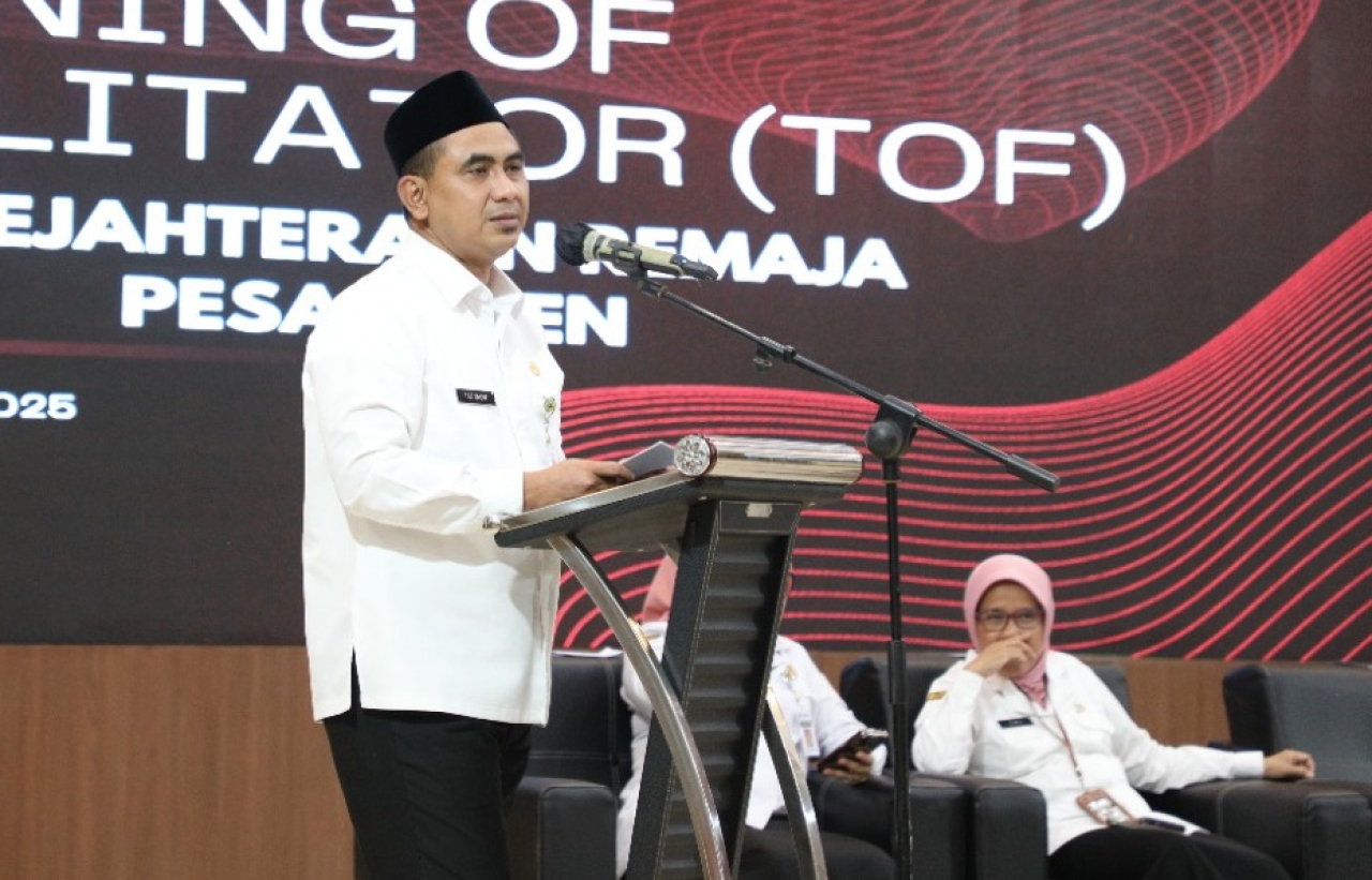 Wakil Gubernur Jawa Tengah Taj Yasin Maimoen dalam acara kegiatan Keterampilan Hidup Remaja