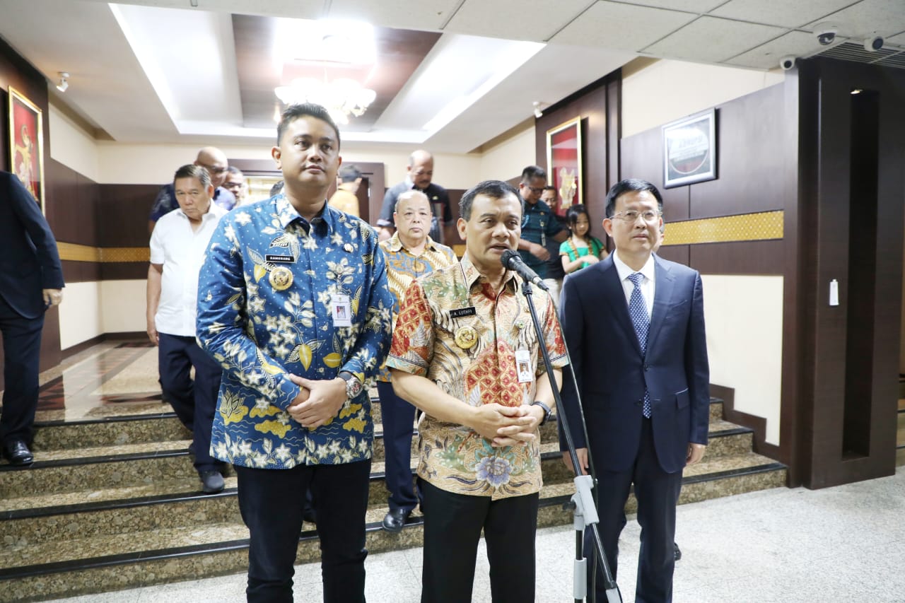 Gubernur Jawa Tengah Ahmad Luthfi dan Wakil Gubernur Fujian Lin Ruiliang, di Grhadika Bhakti Praja, Semarang