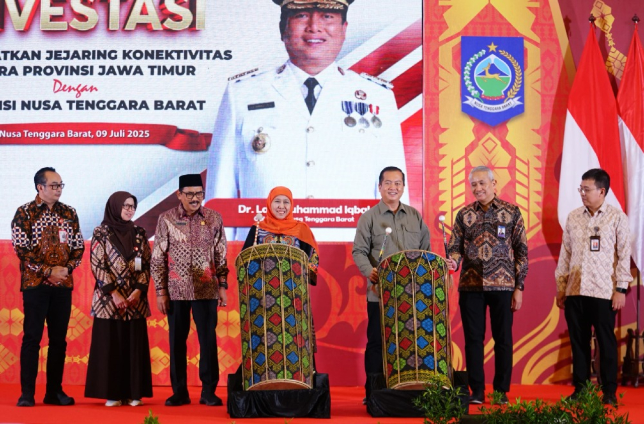 Misi Dagang dipimpin langsung oleh Gubernur Jawa Timur Khofifah Indar Parawansa di Hotel Lombok Raya, Mataram, Rabu (9/7).
