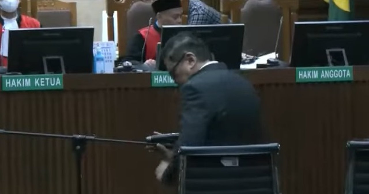 Sekretaris Jenderal PDI Perjuangan, Hasto Kristiyanto dalam sidang lanjutan, Jumat (18/7/2025).