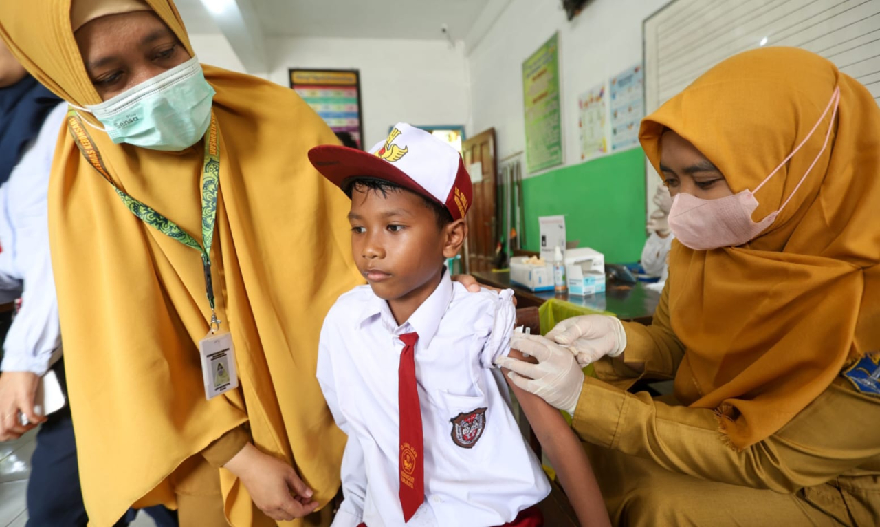 Gratis! Anak Surabaya Dapat Imunisasi MR, DT, Td, hingga HPV