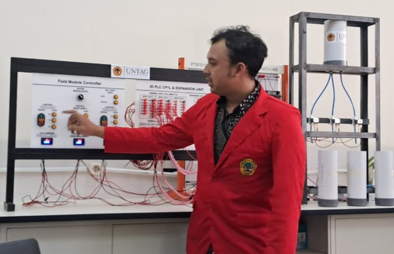 Iqbal Gilang Prastion, mahasiswa Program Studi (Prodi) Teknologi Listrik, Fakultas Vokasi Untag Surabaya