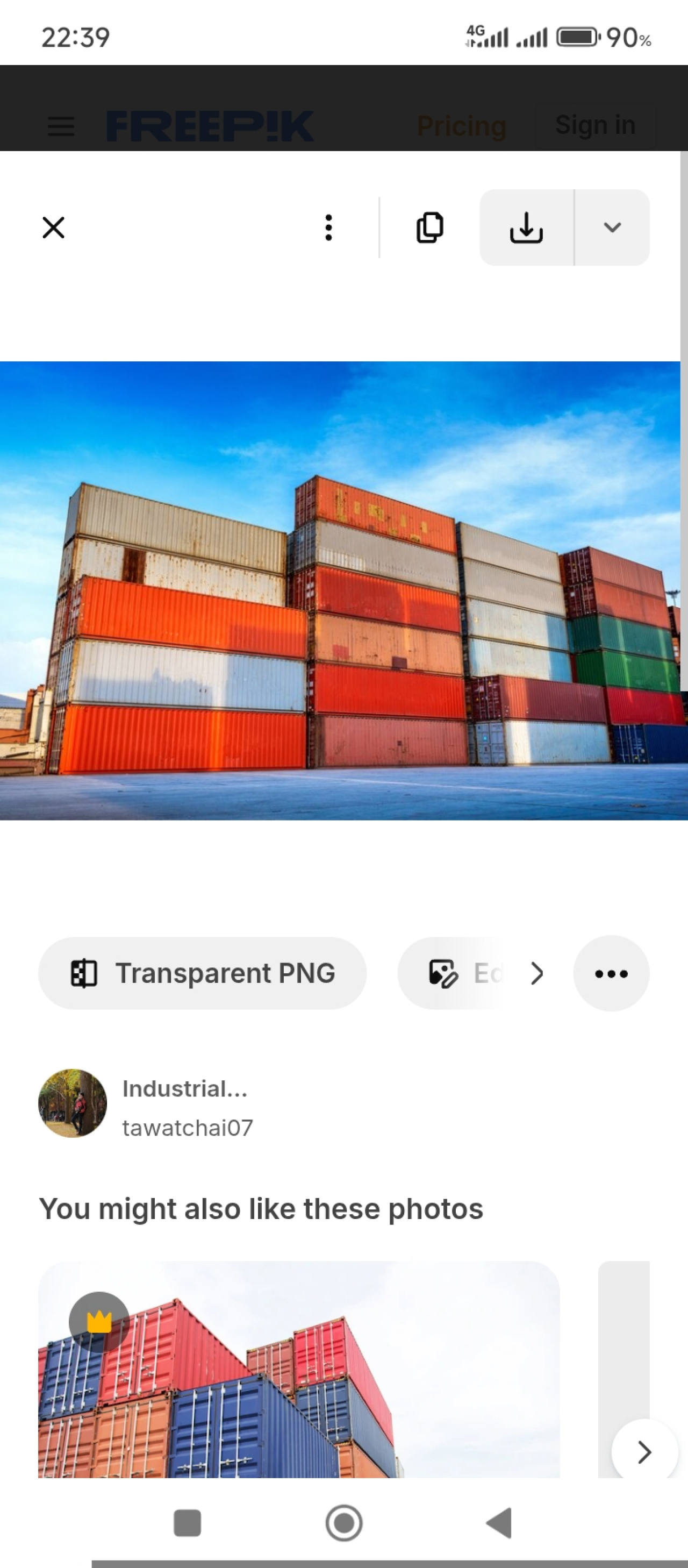 Ilustrasi kontainer tertahan di pelabuhan.