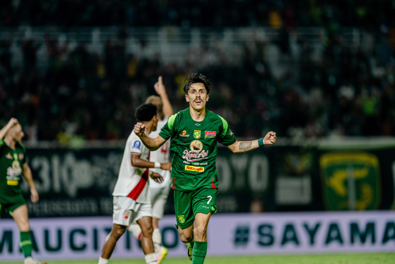 Francisco Rivera siap mengantarkan Persebaya raih poin lawan Persijap Jepara. (Persebaya)