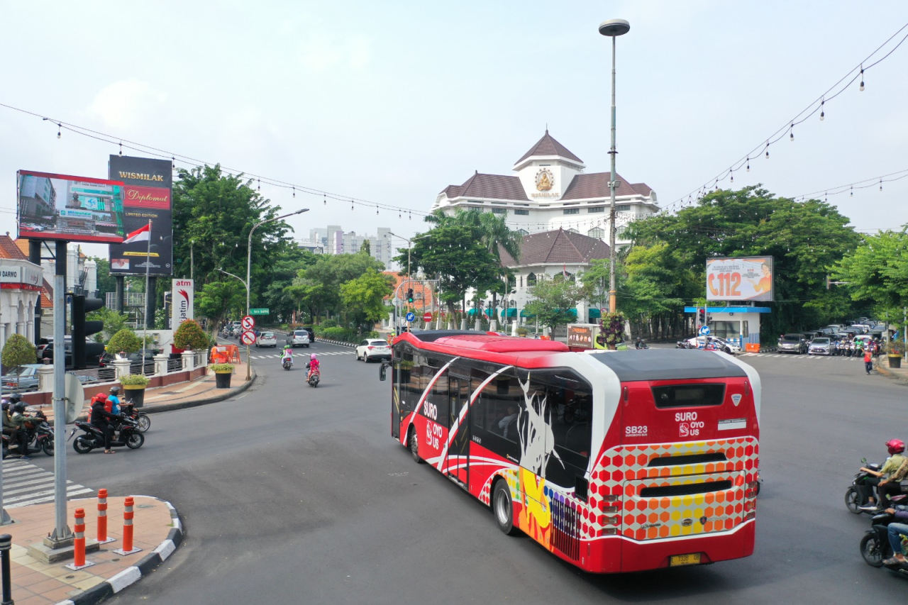 HJKS ke-733, Naik Suroboyo Bus dan Parkir Cukup Rp733 dengan QRIS