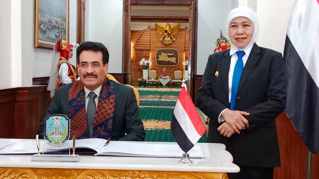 Jejak Persaudaraan 700 Tahun, Khofifah dan Dubes Yaman Perkuat Kerja Sama Jatim–Hadramaut