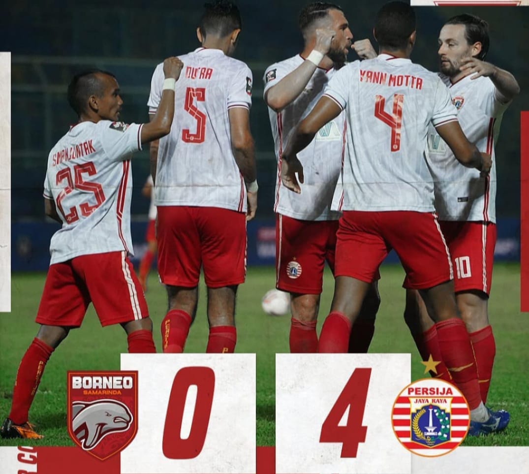 Persija pesta gol ke gawang Borneo. IG Persija