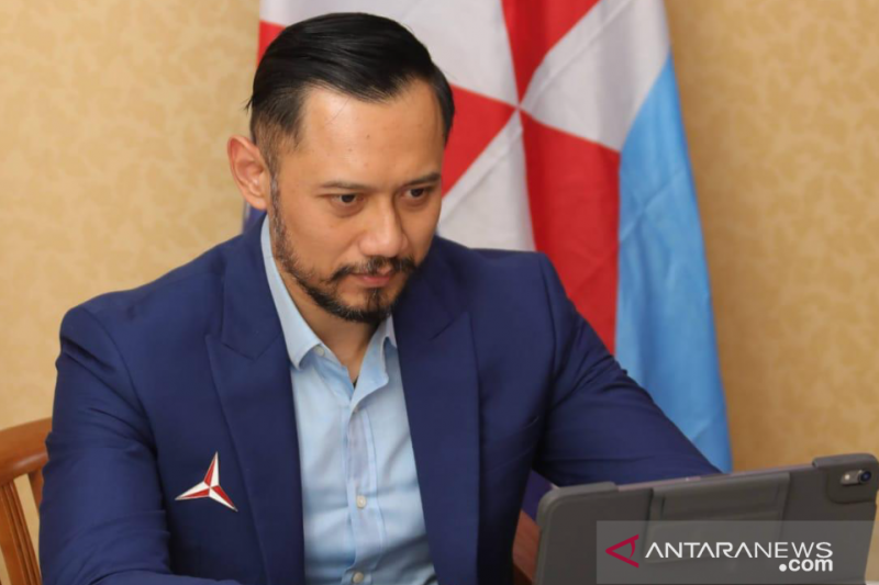 Ketua Umum DPP Partai Demokrat Agus Harimurti Yudhoyono (AHY) . (ANTARA/ HO)