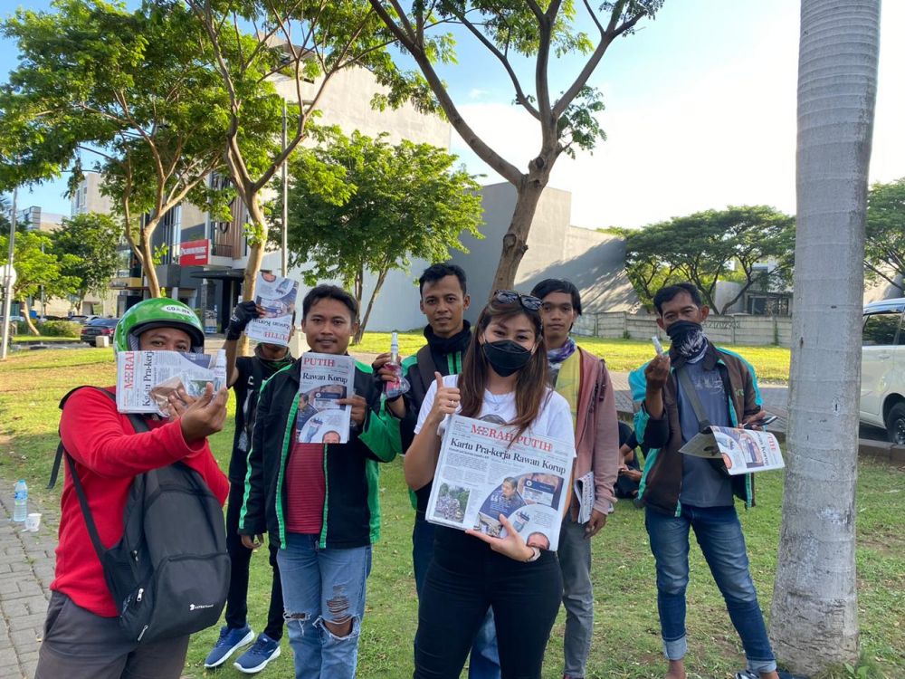 BEREDAR: Harian Merah Putih mulai beredar di Indonesia. HMP/red