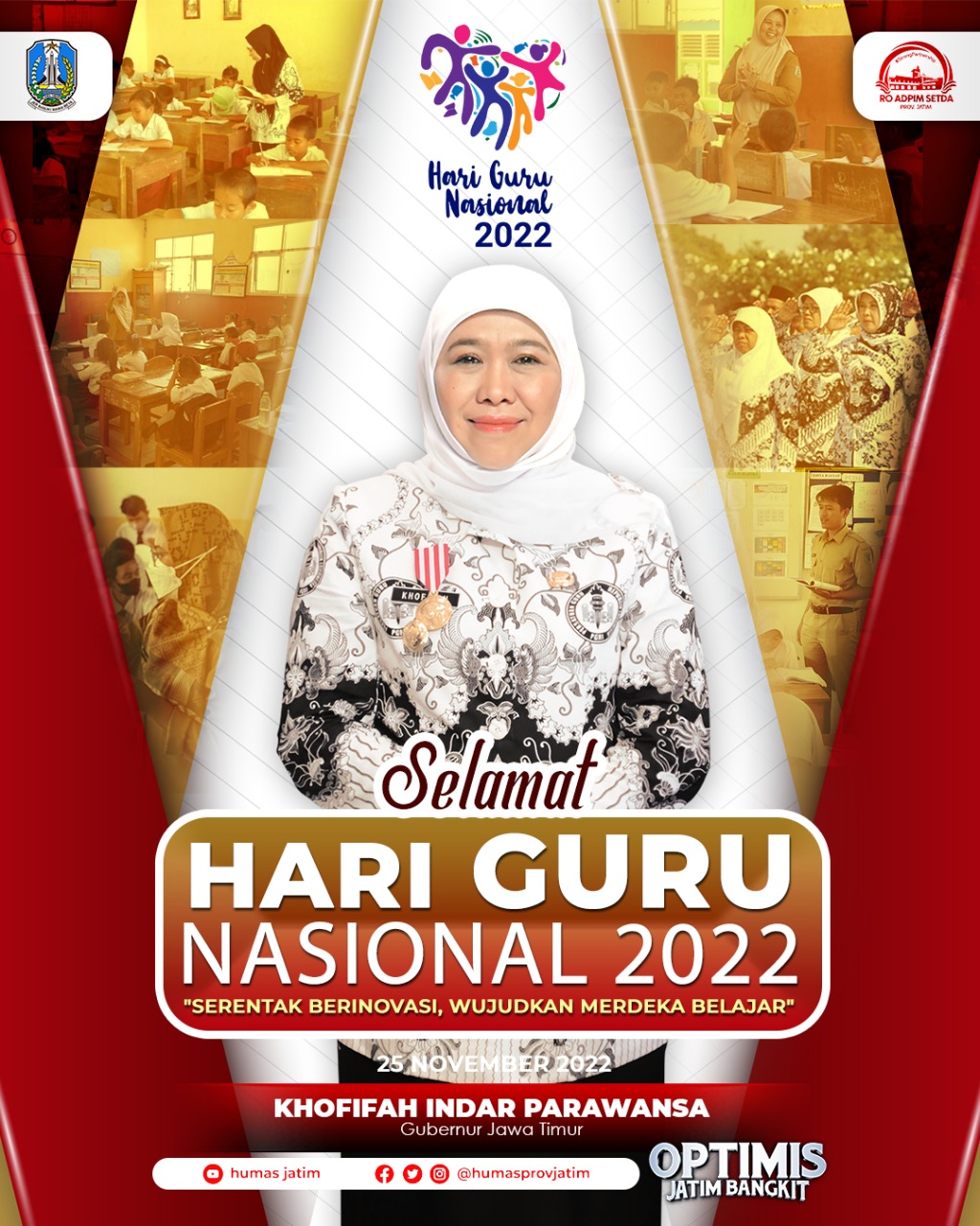  Peringatan Hari Guru Nasional yang jatuh pada 25 Nopember 2022, menjadi momen penting untuk mengingat kembali, peran tenaga pendidik dalam mencerdaskan kehidupan bangsa. 