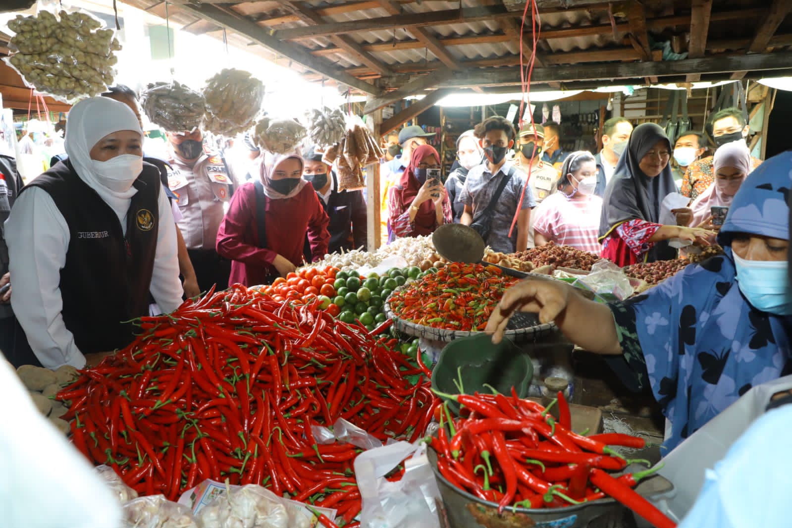 Harga cabai di beberapa kota dan kabupaten di Jawa Timur mengalami kenaikan.