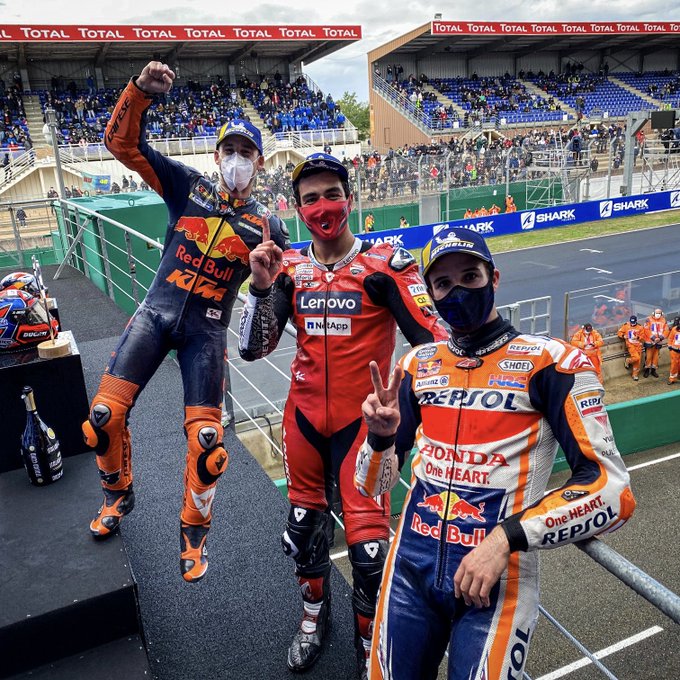 Petrucci, Alex Marquez dan Pol Espargaro. MotoGP.com