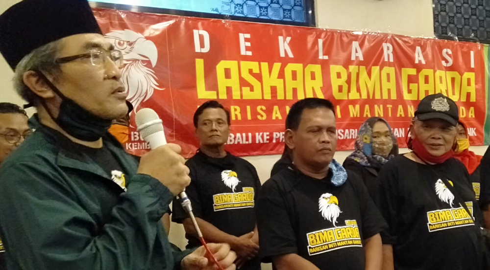 Deklarasi Laskar Bima Garda dukung pasangan Abdul Halim Muslih-Joko Purnomo (Foto: HMP/Daru)