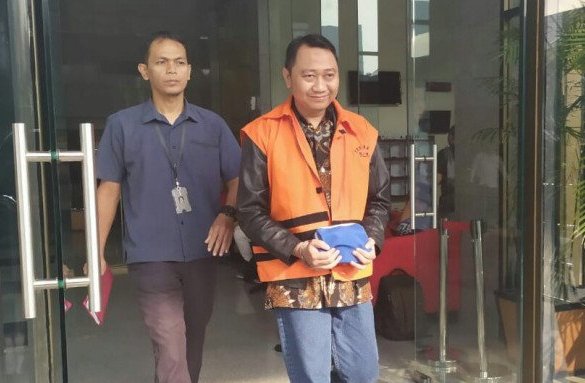 Mantan Bupati Lampung Utara Agung Ilmu Mangkunegara. (Antara/Benardy Ferdiansyah)