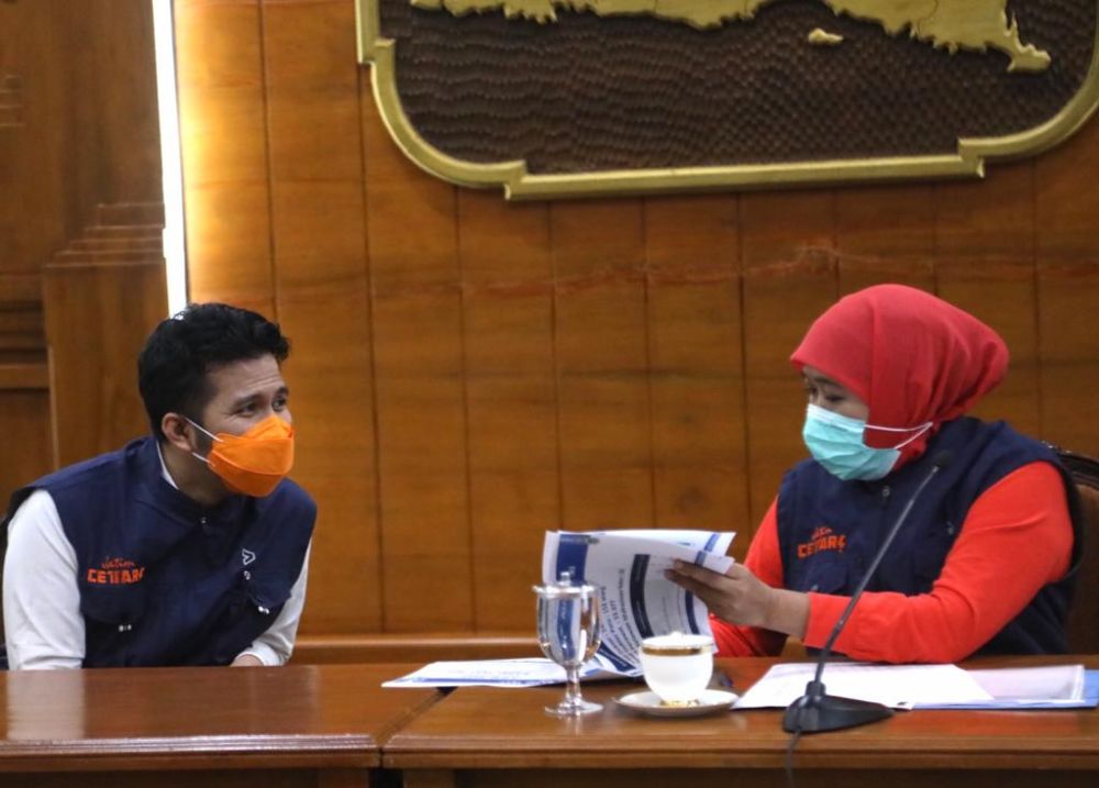 Gubernur Khofifah dan Wakil Gubernur Jatim (Foto: ist)