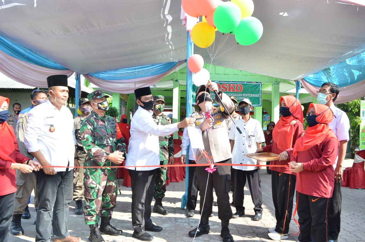 Forkopimda Gresik Resmikan Kampung Tangguh Mojopetung