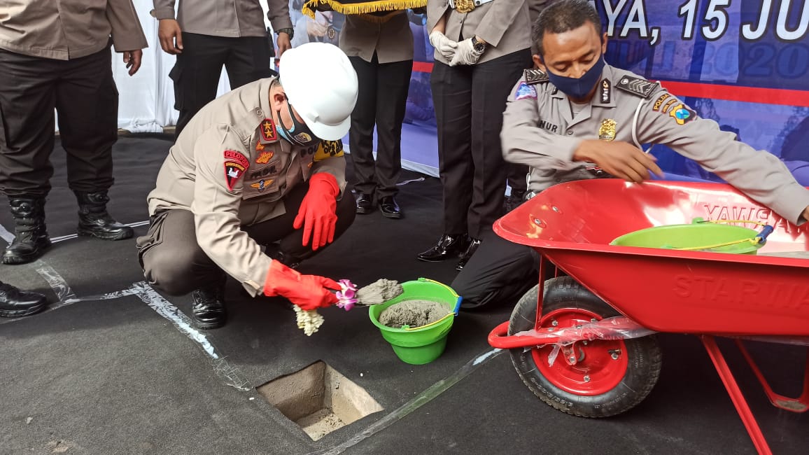 Pembangunan Lapangan Tembak Polda Jatim Resmi Dimulai