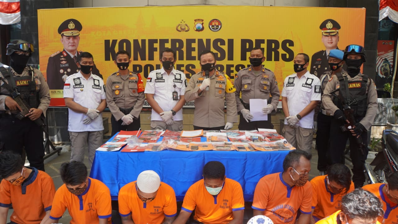 Polres Gresik Panen Tangkapan Narkoba