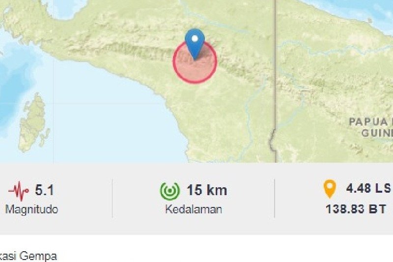 Gempa di Jayawijaya (ANTARA/HO/pihak ketiga)