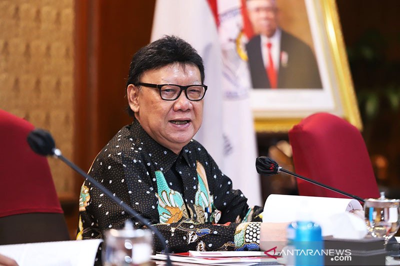 Menteri Pendayagunaan Aparatur Negara dan Reformasi Birokrasi Tjahjo Kumolo. ANTARA/HO-Kementerian PAN RB/aa. (Handout Kementerian PAN RB)

