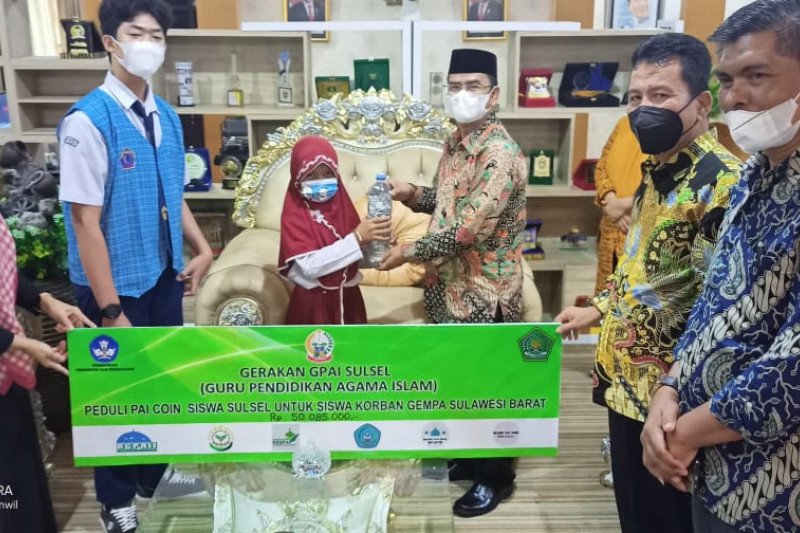 Siswa TK hingga SMA di Sulsel Kumpulkan Rp 50 Juta untuk Gempa Sulbar