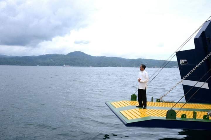 Presiden Jokowi melakukan serangkaian kunjungan di Ambon. IST