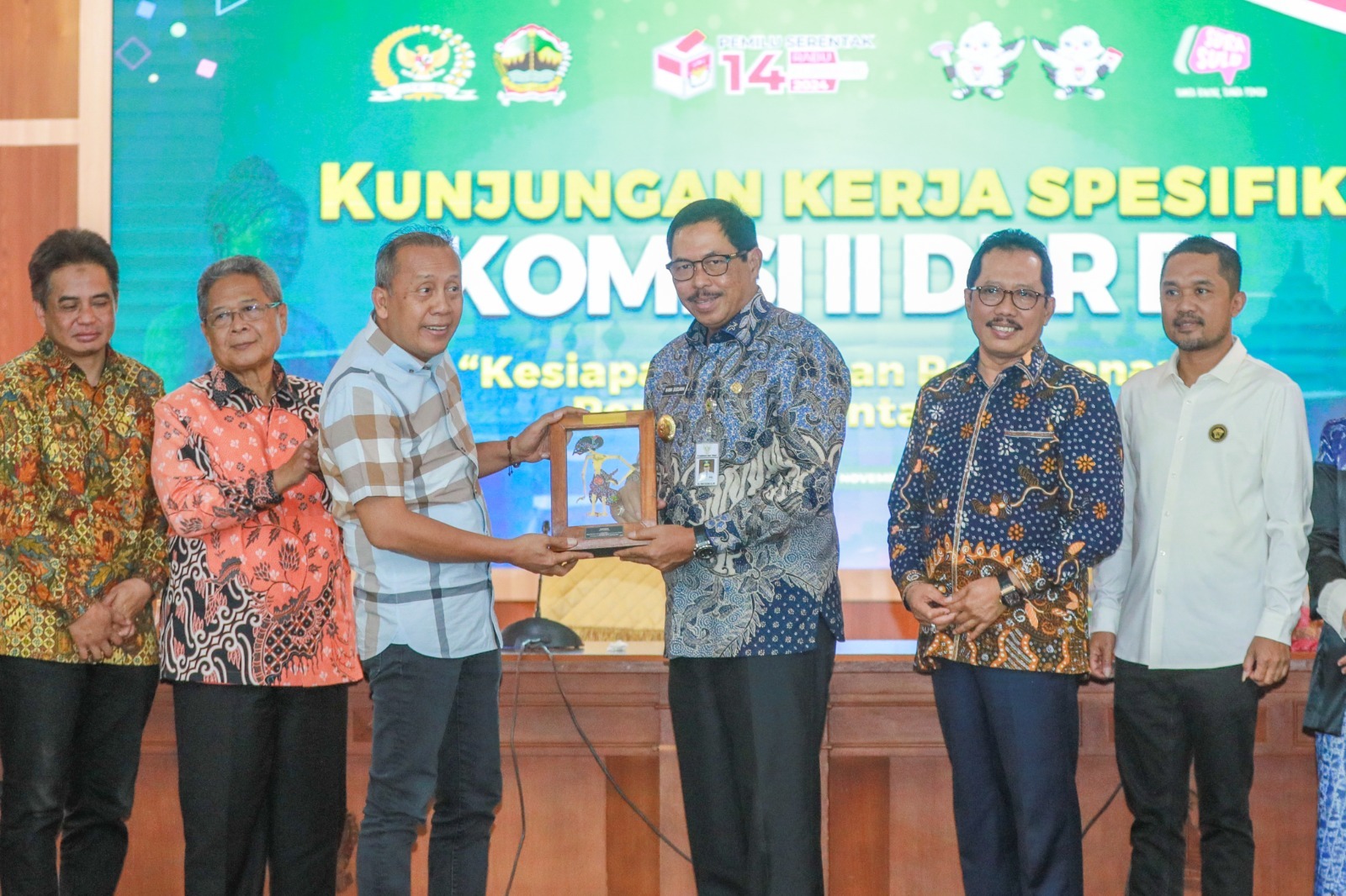  kunjungan kerja spesifik DPR RI dalam rangka mengecek kesiapan tahapan pelaksanaan Pemilu serentak 2024 di Jawa Tengah, di Grhadhika Bhakti Praja, Selasa (21/11/2023).
