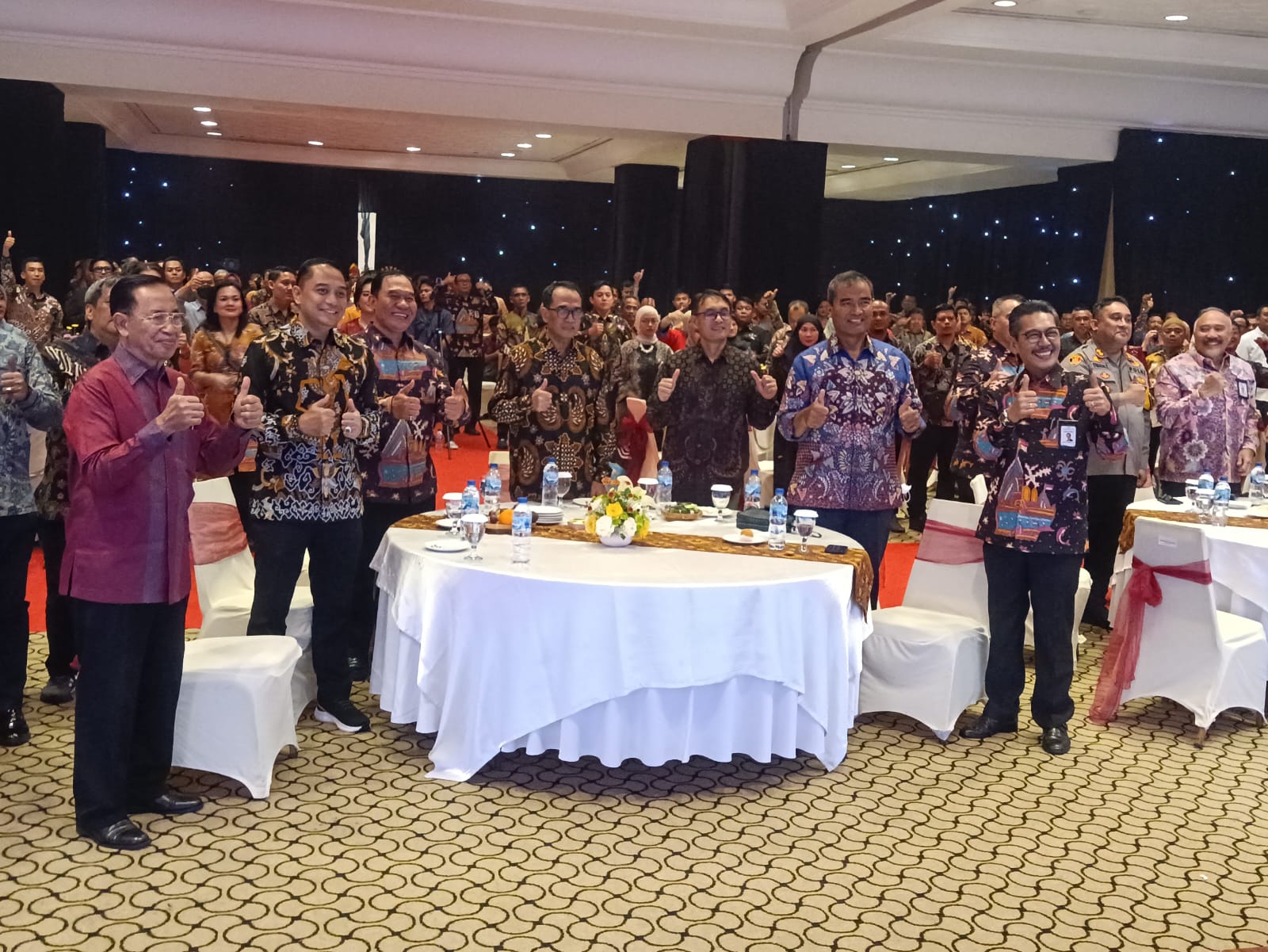 Peringatan hari ulang tahun Dharma Lautan Utama ke-48 di Hotel Bumi Surabaya, Jumat malam (17/5/2024).