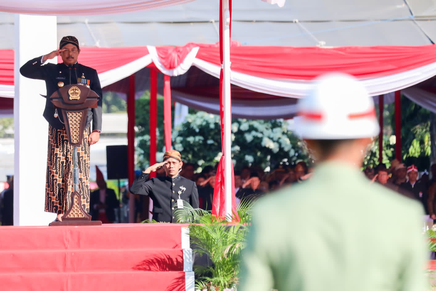 Penjabat Gubernur Jawa Tengah Ungkap Capaian Positif pada Upacara HUT ke-79 RI
