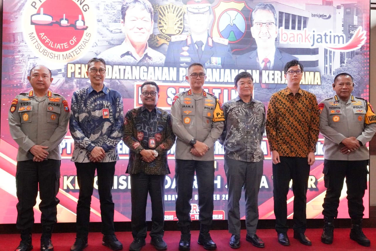 Perkuat Sinergitas, Bank Jatim dan Polda Jatim Teken Perjanjian Kerja Sama
