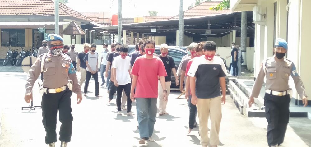 Rencana Tawuran, 16 Remaja Anggota Geng Sekolah di Yogya Diamankan