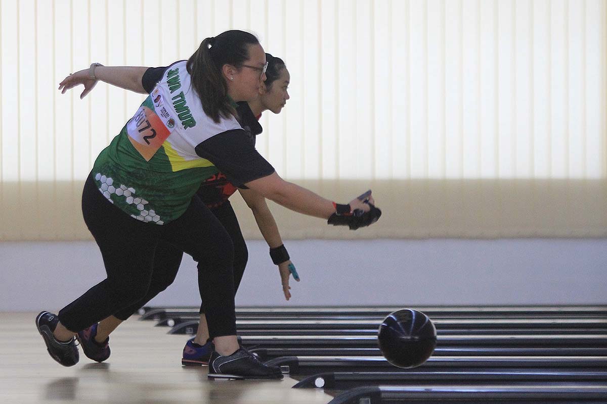 Kontingen Jawa Timur Melaju ke Semifinal Cabor Boling Tim-4 Putri di PON XXI
