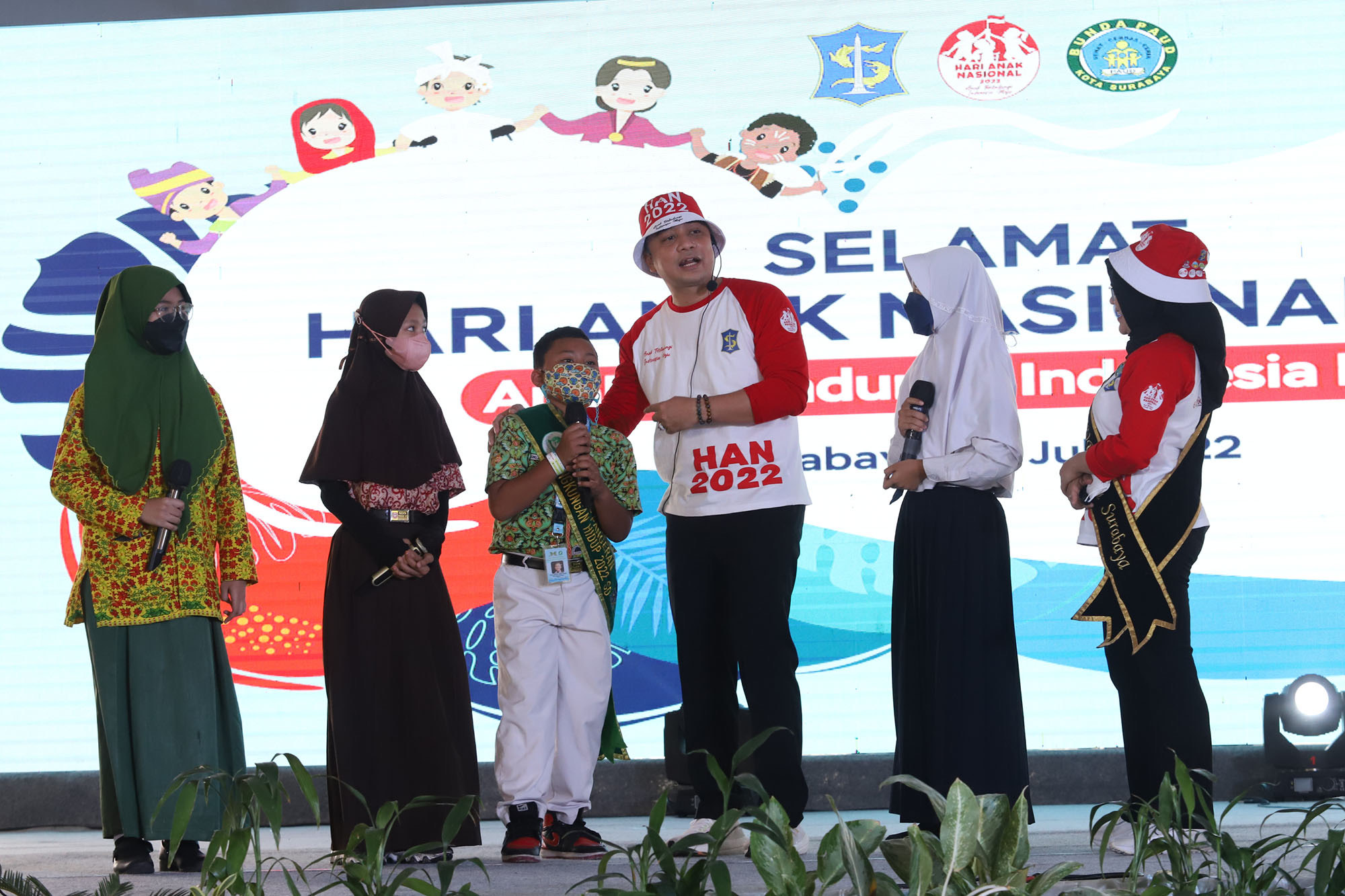 DP3A-P2KB) bersama Forum Anak Surabaya (FAS) menggelar diskusi Aksi Bersama Merajut Asa (Akasa) melalui daring, Sabtu (8/7/2023).