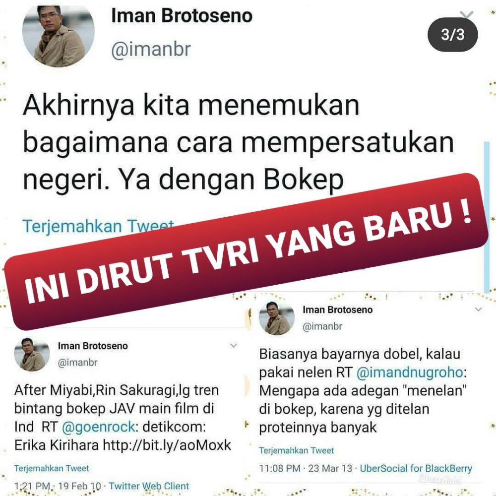 Istri Mantan Wagub DKI Serukan Boikot Chanel TVRI