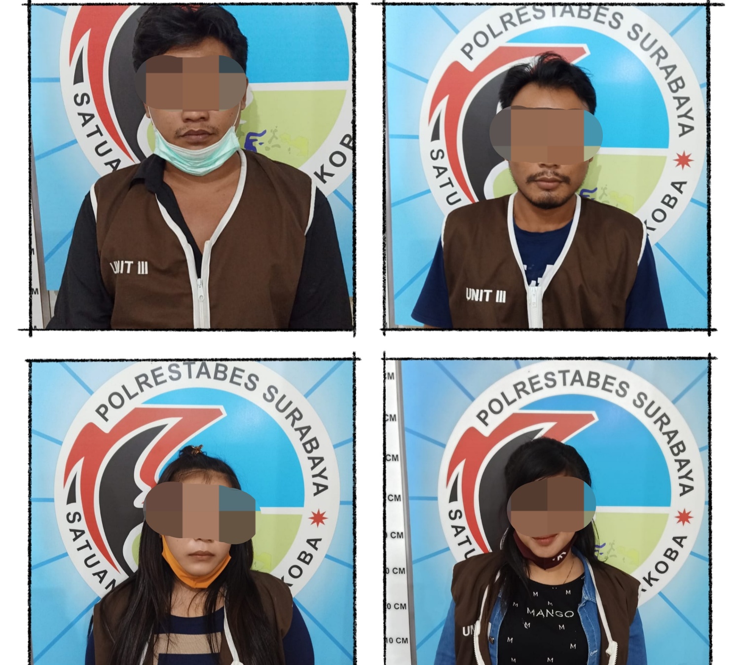 Satnarkoba Polrestabes Surabaya Gagalkan Pesta Sex Empat Budak Sabu