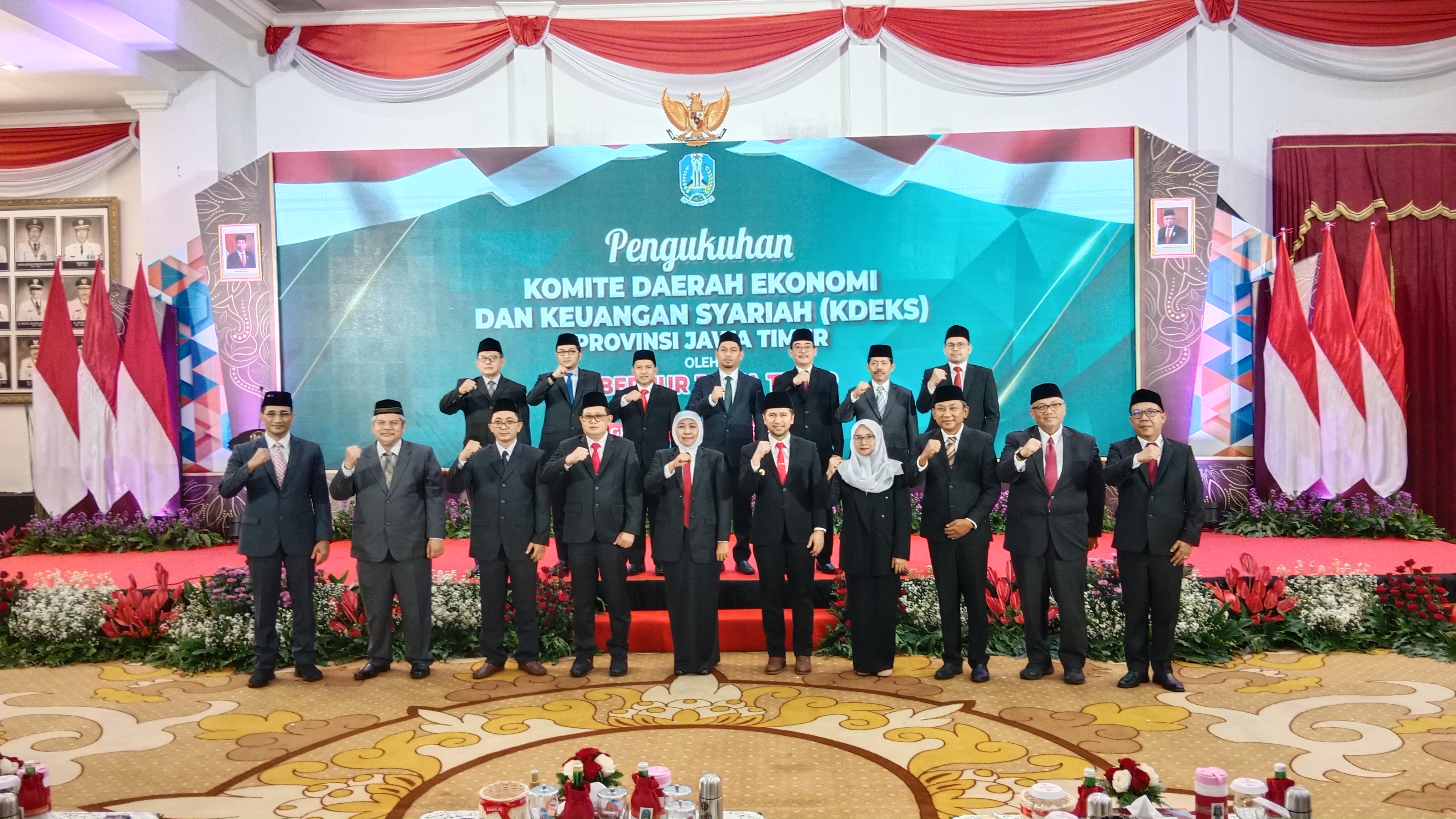Dewan Komite Daerah Ekonomi dan Keuangan Syari'ah Jatim Dikukuhkan