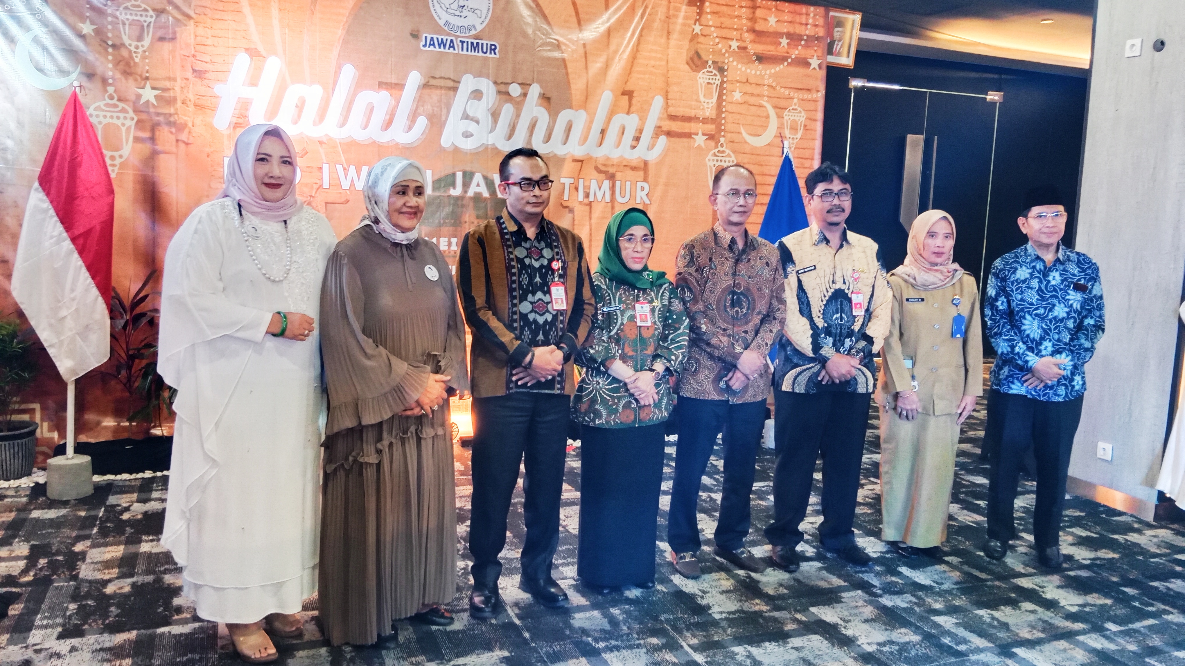 halal bihalal IWAPI Jatim di Ibis Hotel Jemursari Surabaya. Selasa (2/5/2023).