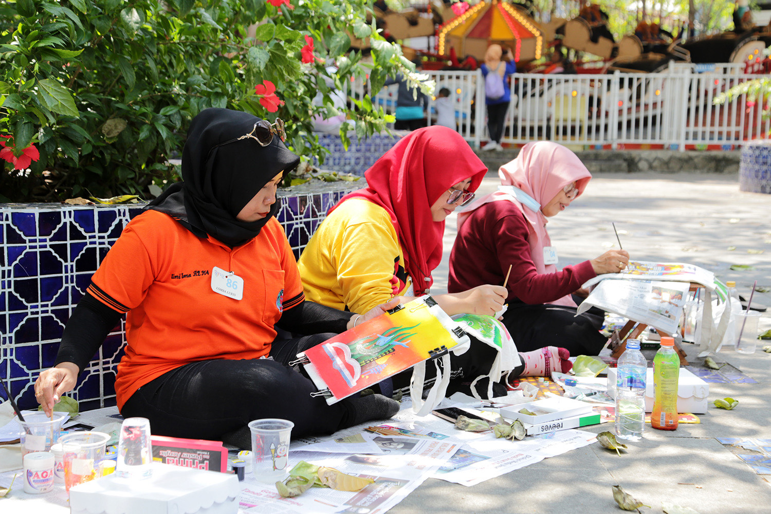 Menjelang peringatan Hari Guru Nasional Tahun 2023 dan Hari Ulang Tahun (HUT) ke-78 Persatuan Guru Republik Indonesia (PGRI), Pemerintah Kota (Pemkot) Surabaya menggelar sejumlah lomba kreasi kreatif dan seni, di Atlantis Land Surabaya, Sabtu (11/11/2023)