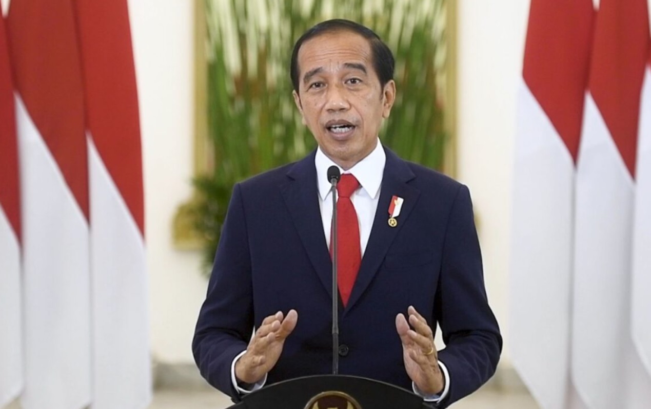 Presiden Joko Widodo membuka Apkasi Otonomi Expo 2021 di Istana Kepresidenan Bogor, Jawa Barat, Rabu, 20 Oktober 2021. Foto: BPMI Setpres/Muchlis Jr