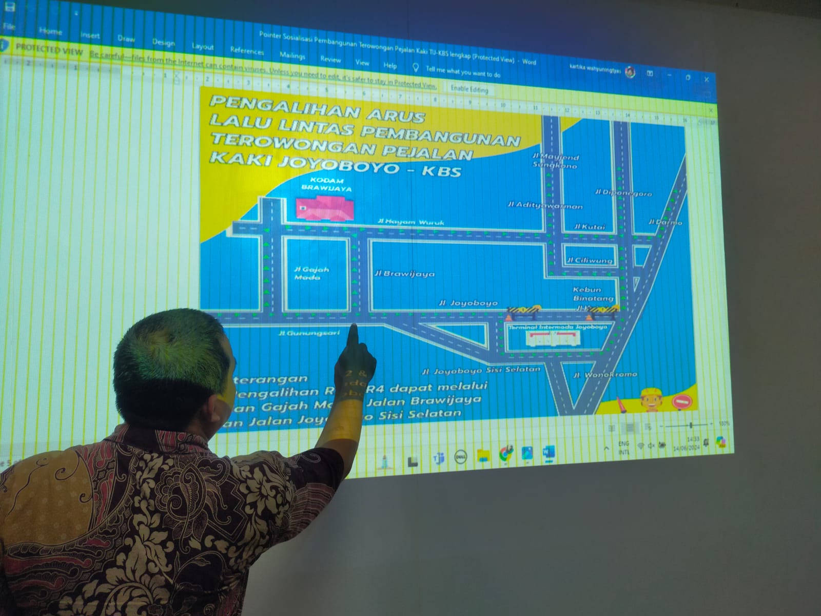 Pembangunan Terowongan Penghubung TIJ dan KBS Mulai Dilaksanakan, Jalan Joyoboyo Ditutup