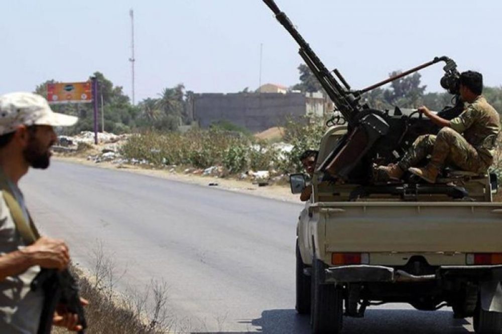 Kelompok bersenjata, yang berlomba menguasai Tripoli, ibu kota Libya, sepakat melakukan gencatan senjata. (AFP) (AFP/)