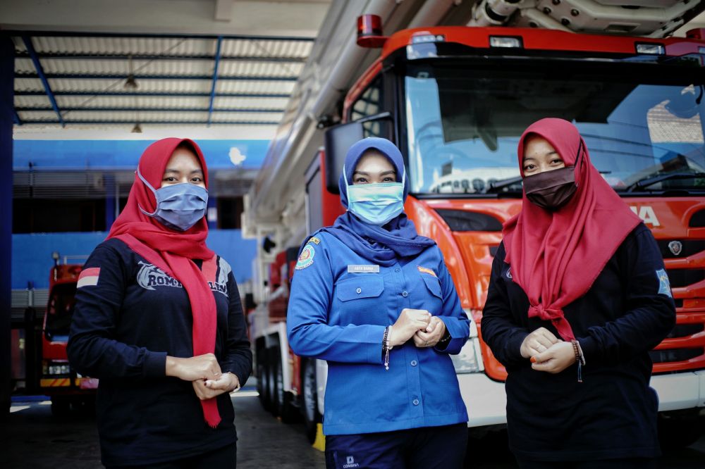Perempuan di PMK yang tetap bertugas ditengah pandemi. Foto: Zul/HMP