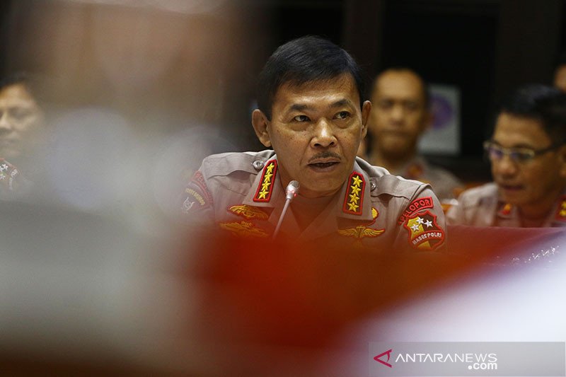 Kepala Kepolisian Indonesia, Jenderal Polisi Idham Azis. ANTARA FOTO/Rivan Lingga

