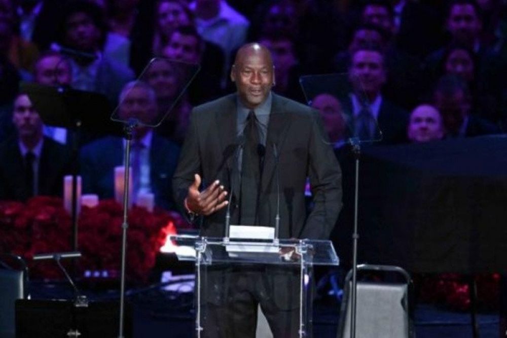 Legenda bola basket Michael Jordan. ANTARA/Reuters/Robert Hanashiro-USA TODAY Sports

