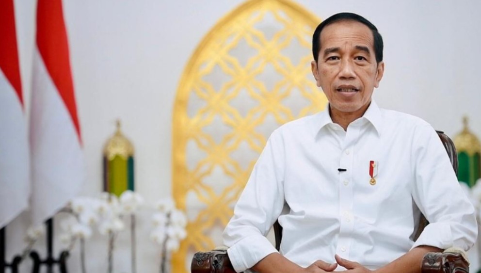 Presiden Joko Widodo menyampaikan keterangan terkait arus balik Lebaran tahun 2022 di Istana Kepresidenan Yogyakarta, pada Selasa, 3 Mei 2022. Foto: BPMI Setpres