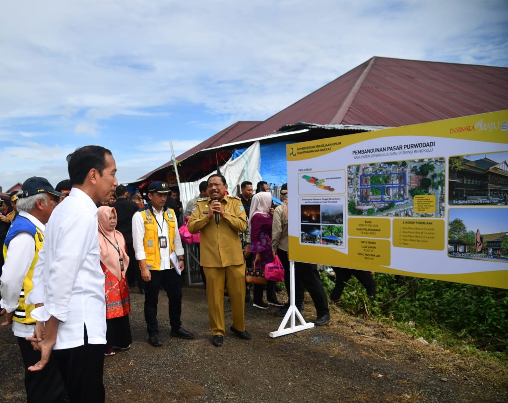 Tinjau Rencana Revitalisasi Pasar Purwodadi, Presiden: Selesai Awal Tahun Depan