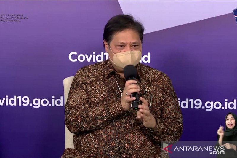 Menteri Koordinator Bidang Perekonomian Airlangga Hartarto. (ANTARA/Mentari Dwi Gayati)

