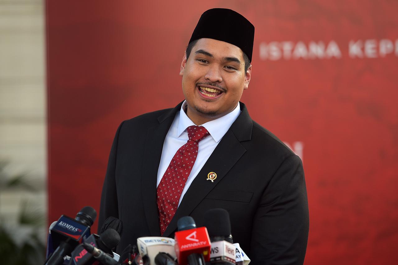 Menpora Dito Ariotedjo usai pelantikan di Istana Negara, Jakarta, Senin (03/04/2023). (Foto: Humas Setkab/Agung)

